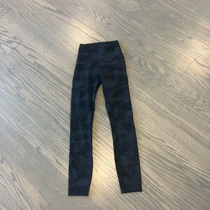 Lululemon Wunder Train Camouflage Leggings 25 inch